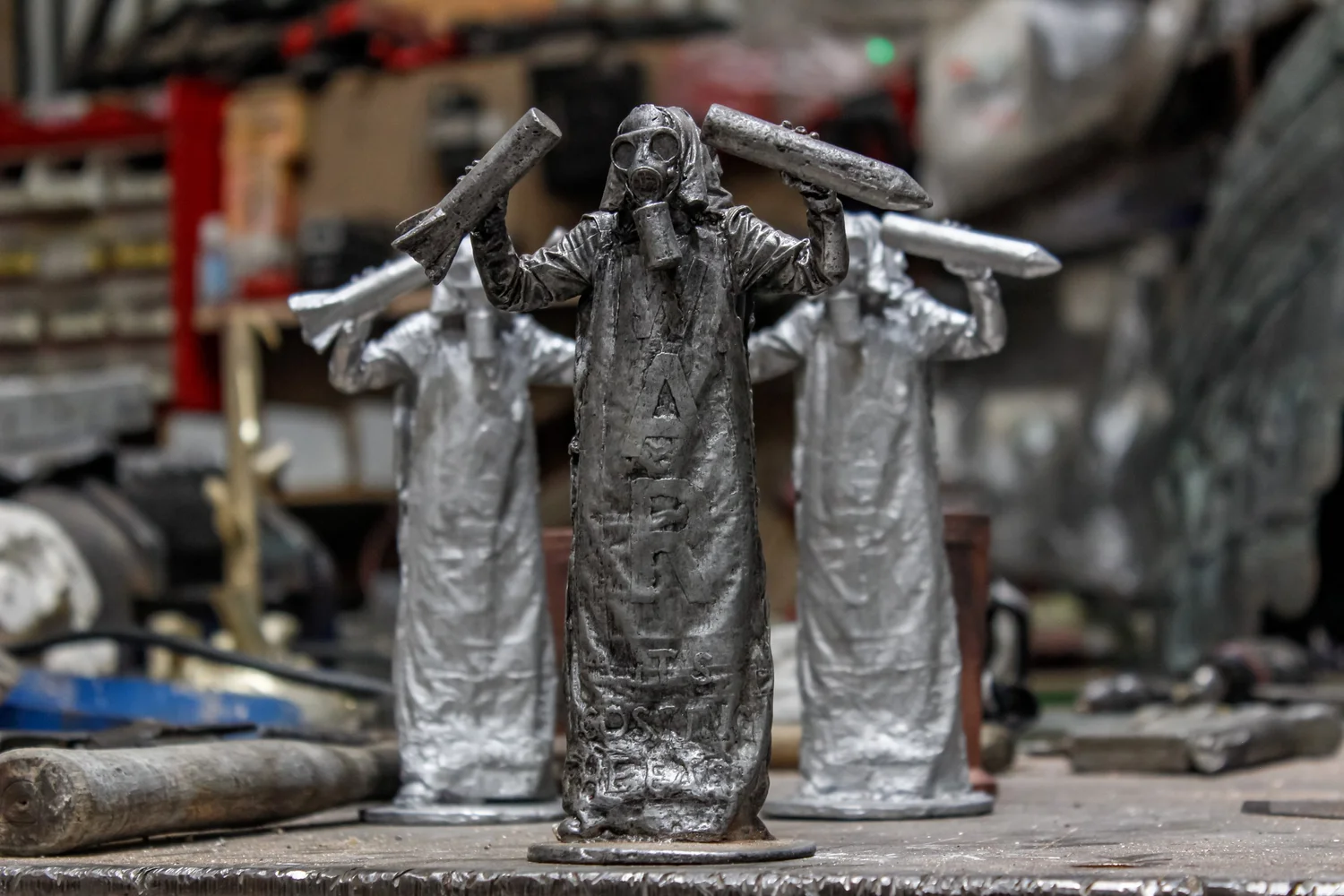 The Protester sculpture, Benny Zable