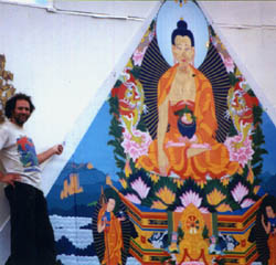 Nimbin Healing Buddha mural